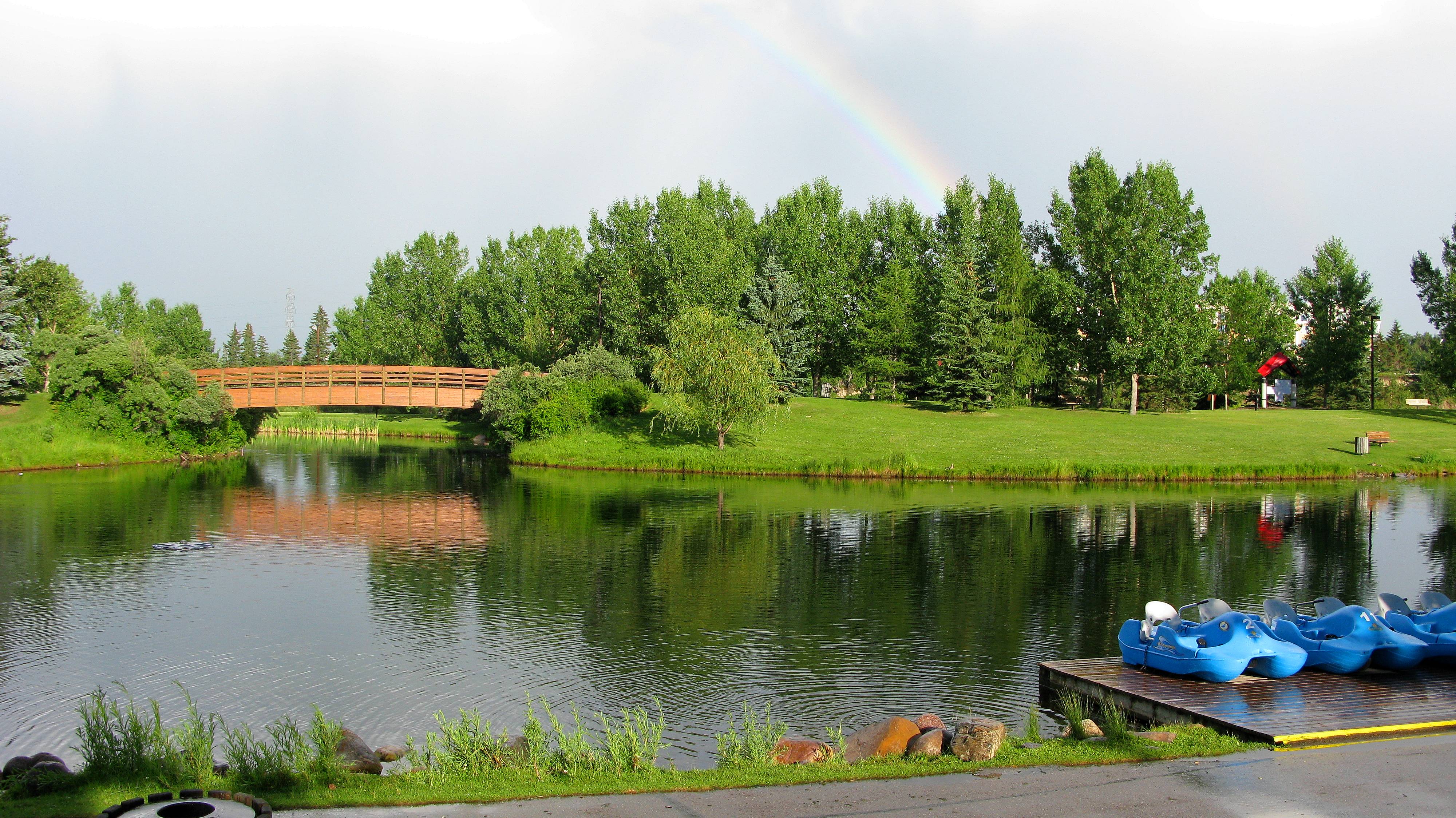 Bower Pond in Red Deer Alberta. Here in Red Deer we strive to exceed your floral needs. Fresh Local Flowers Red Deer Alberta Canada..